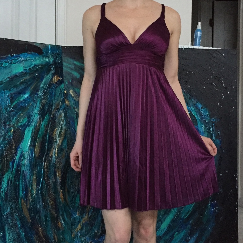 City Triangles Lilac fit-flattering Babydoll Dress